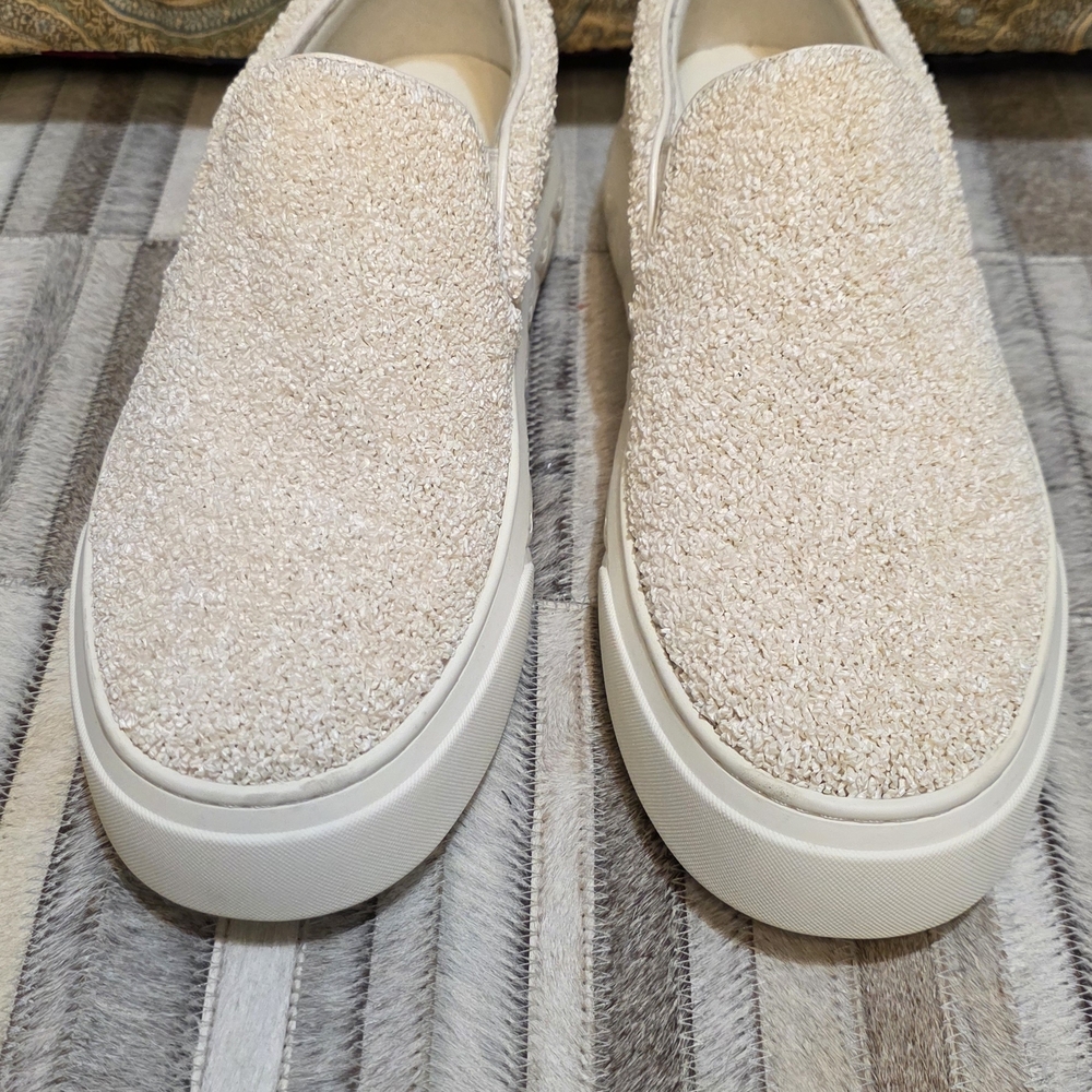 Tory Burch Ladybug Slip On In Ivory. New Without Box. Size 11M LOOK!!